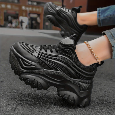Tênis Indie Mesh Chunky Platfrom com cadarço
