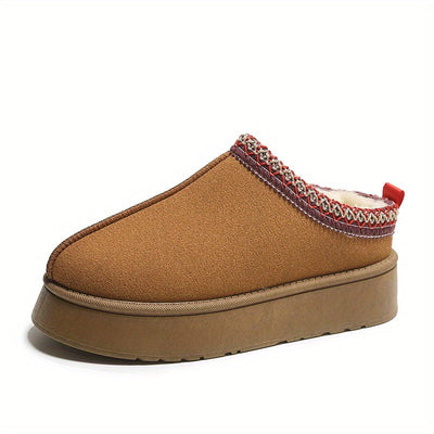Pantuflas tipo mule con forro de piel azteca de lujo